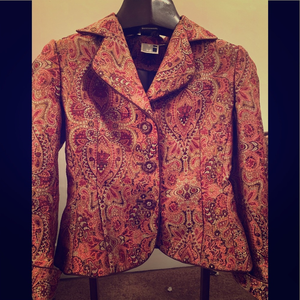 Modern Images Jacquard Jacket, Size 6